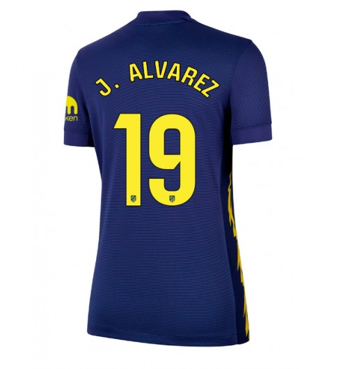 Atletico Madrid Julian Alvarez #19 Bortedrakt Dame 2025-26 Korte ermer Atletico Madrid Julian Alvarez #19 Bortedrakt Dame 2025-26 Korte ermer